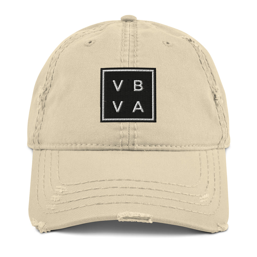 VBVA Distressed Dad Hat by CoVA Tennis Virginia Beach Virginia