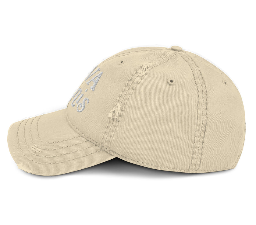 No Doubt CoVA Tennis Script Distressed Dad Hat