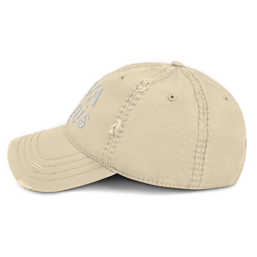 No Doubt CoVA Tennis Script Distressed Dad Hat