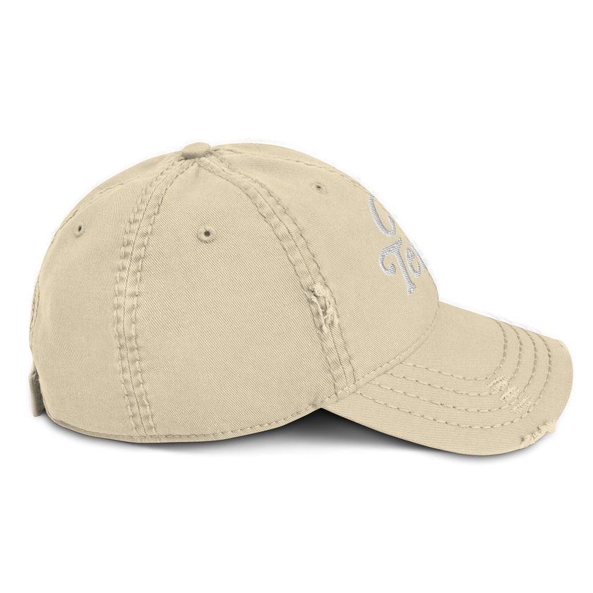 No Doubt CoVA Tennis Script Distressed Dad Hat