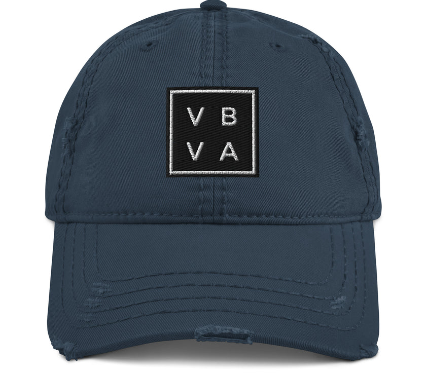 VBVA Distressed Dad Hat by CoVA Tennis Virginia Beach Virginia