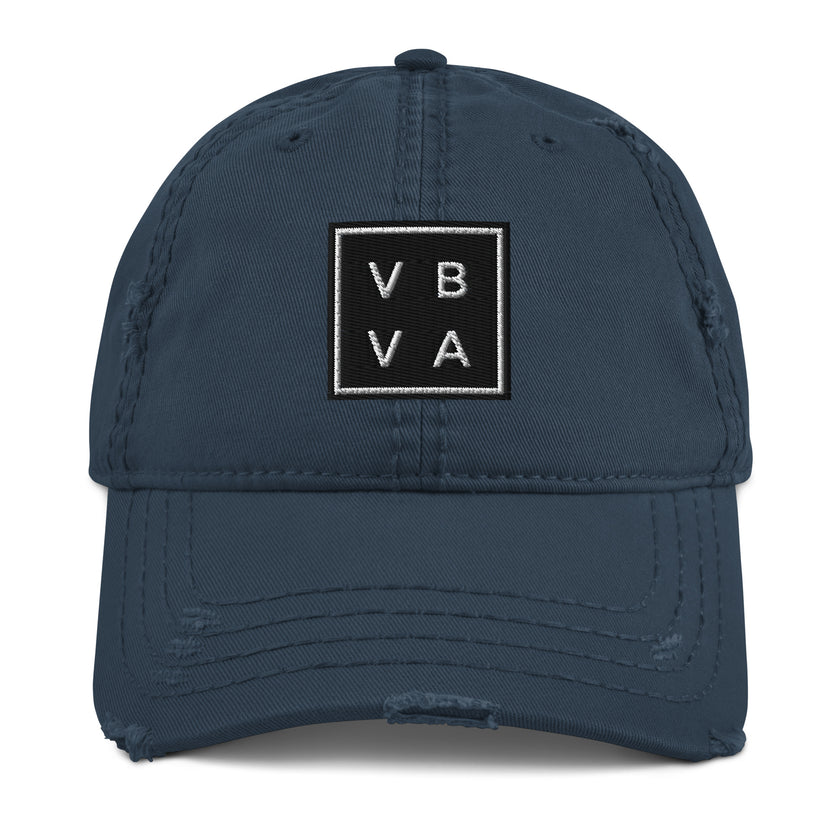 VBVA Distressed Dad Hat by CoVA Tennis Virginia Beach Virginia