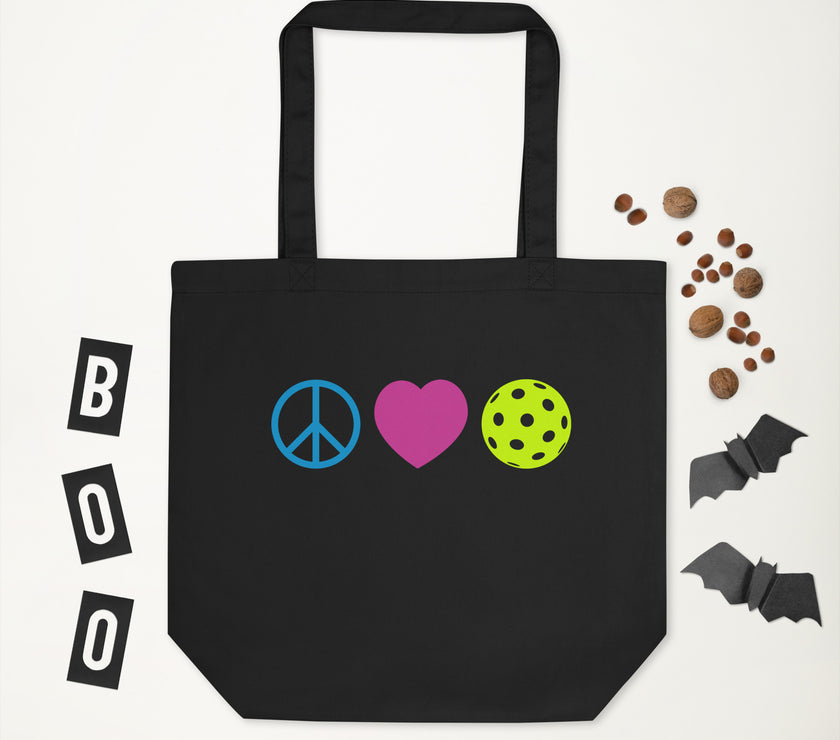 Peace Love Pickleball Eco Tote Bag