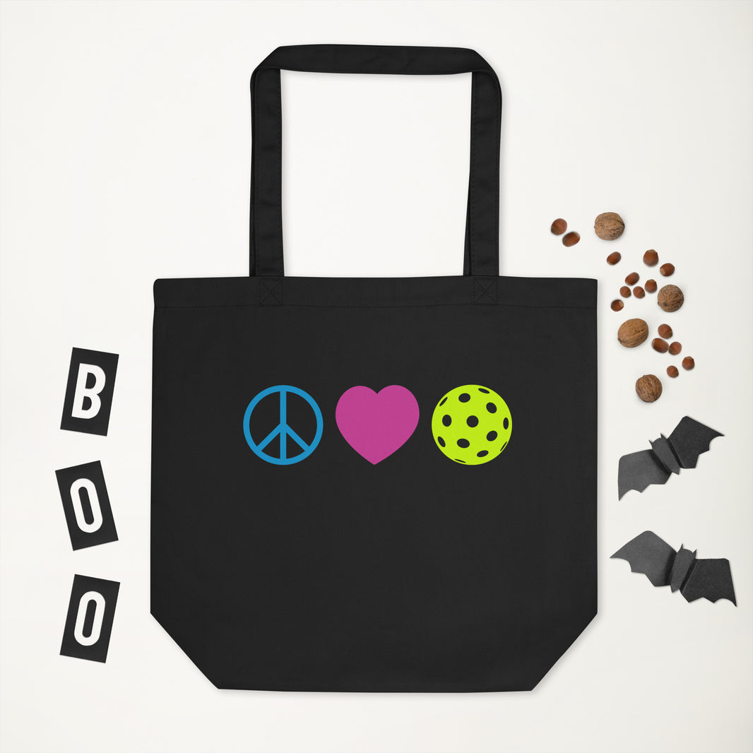 Peace Love Pickleball Eco Tote Bag