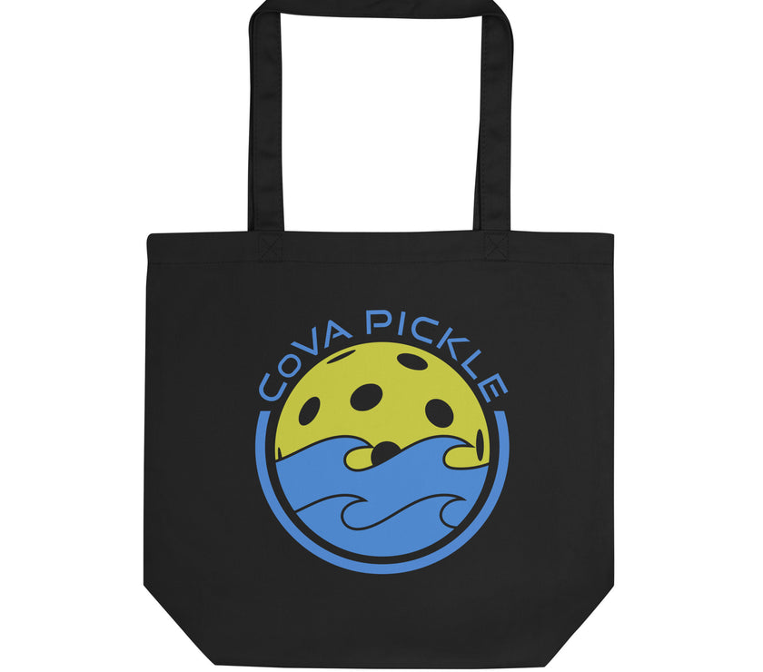 CoVA Pickle Ball & Waves Eco Tote Bag