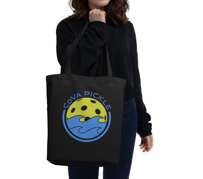 CoVA Pickle Ball & Waves Eco Tote Bag