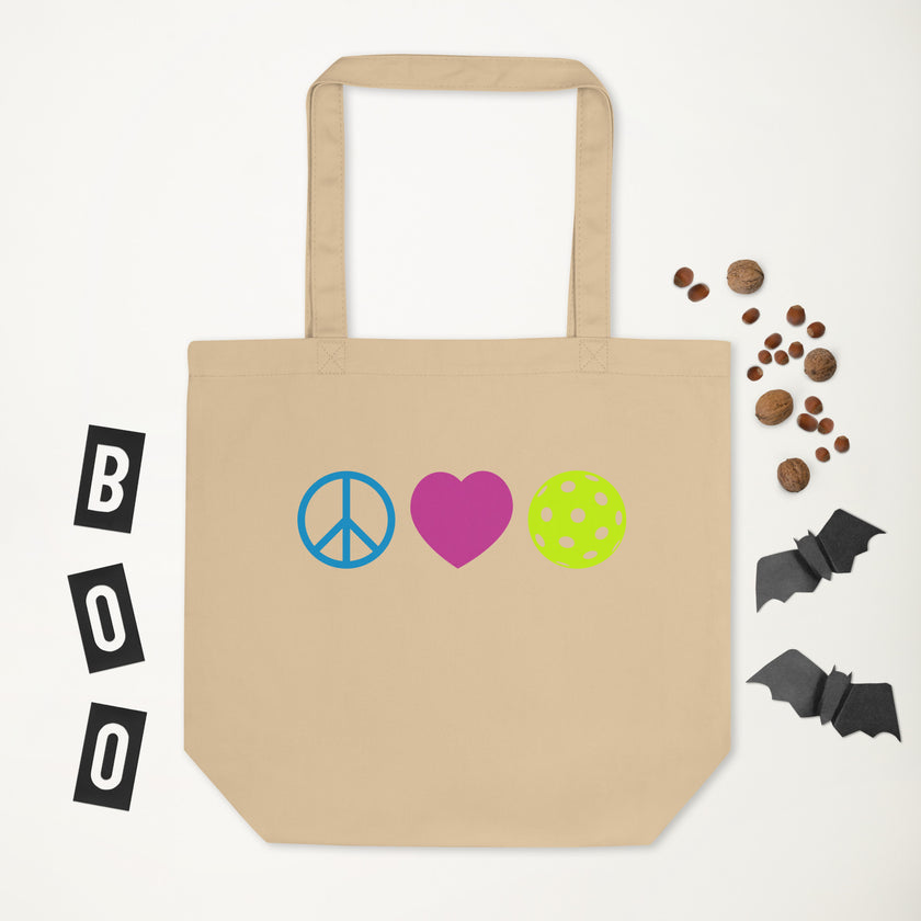 Peace Love Pickleball Eco Tote Bag