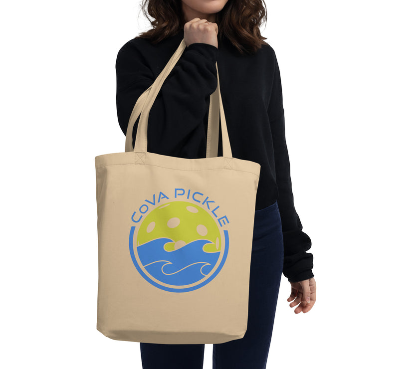 CoVA Pickle Ball & Waves Eco Tote Bag