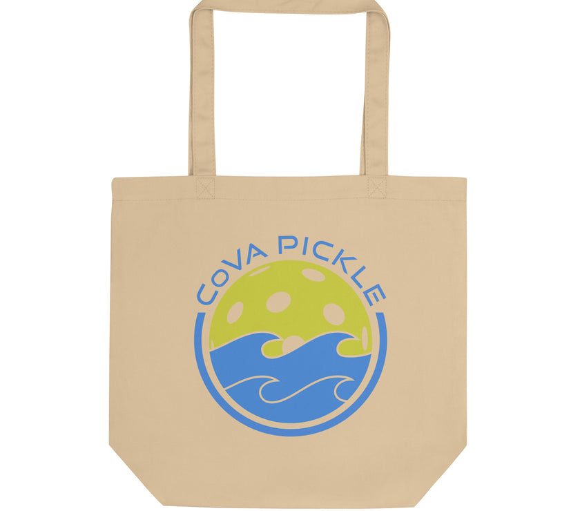 CoVA Pickle Ball & Waves Eco Tote Bag