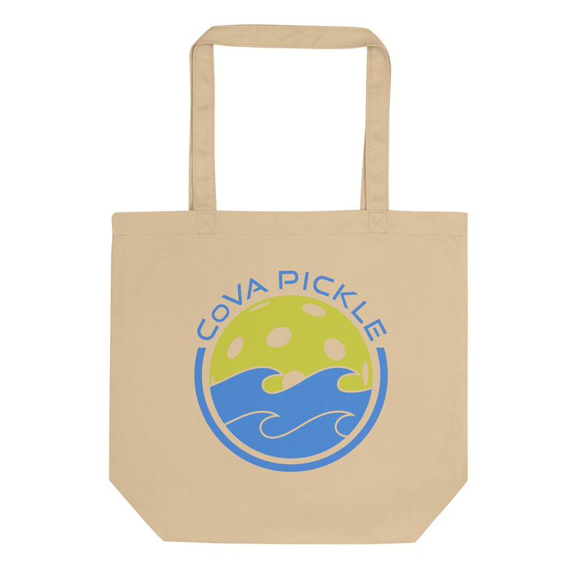 CoVA Pickle Ball & Waves Eco Tote Bag