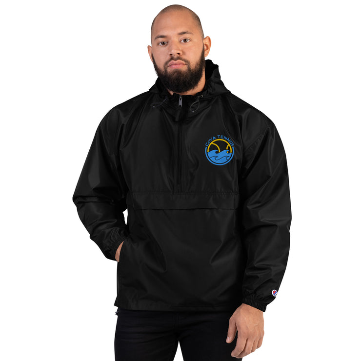 CoVA Tennis Ball & Waves Logo Embroidered Champion Packable Jacket