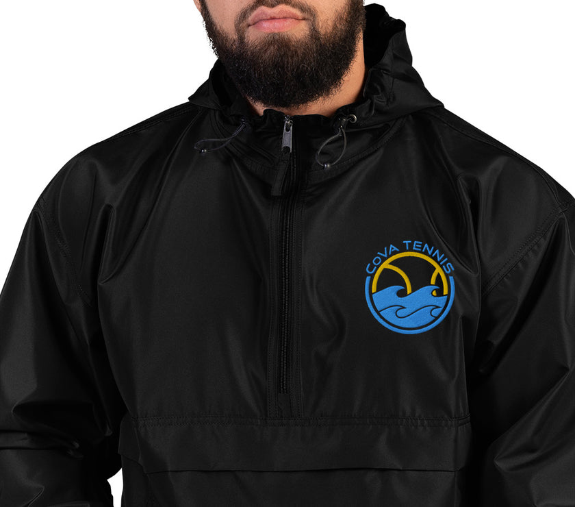 CoVA Tennis Ball & Waves Logo Embroidered Champion Packable Jacket