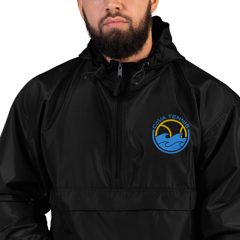 CoVA Tennis Ball & Waves Logo Embroidered Champion Packable Jacket