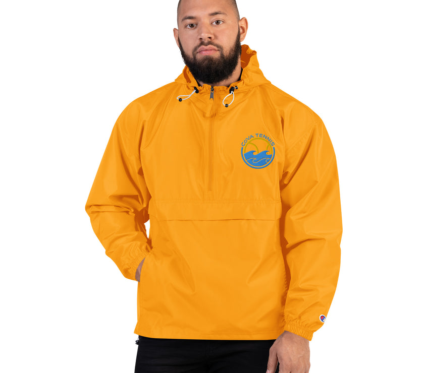 CoVA Tennis Ball & Waves Logo Embroidered Champion Packable Jacket