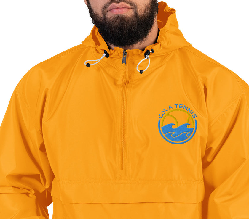 CoVA Tennis Ball & Waves Logo Embroidered Champion Packable Jacket