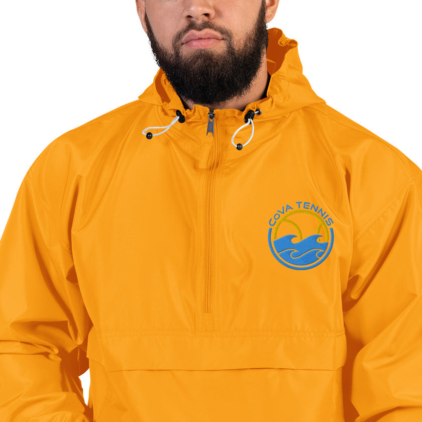 CoVA Tennis Ball & Waves Logo Embroidered Champion Packable Jacket