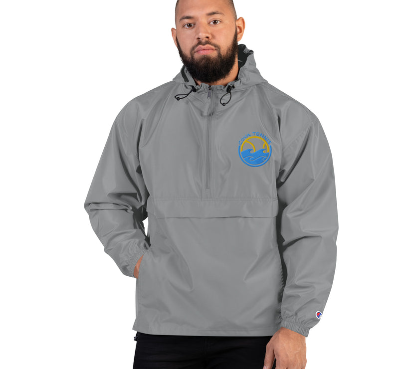 CoVA Tennis Ball & Waves Logo Embroidered Champion Packable Jacket