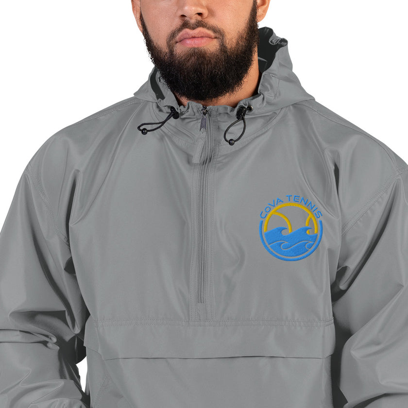 CoVA Tennis Ball & Waves Logo Embroidered Champion Packable Jacket