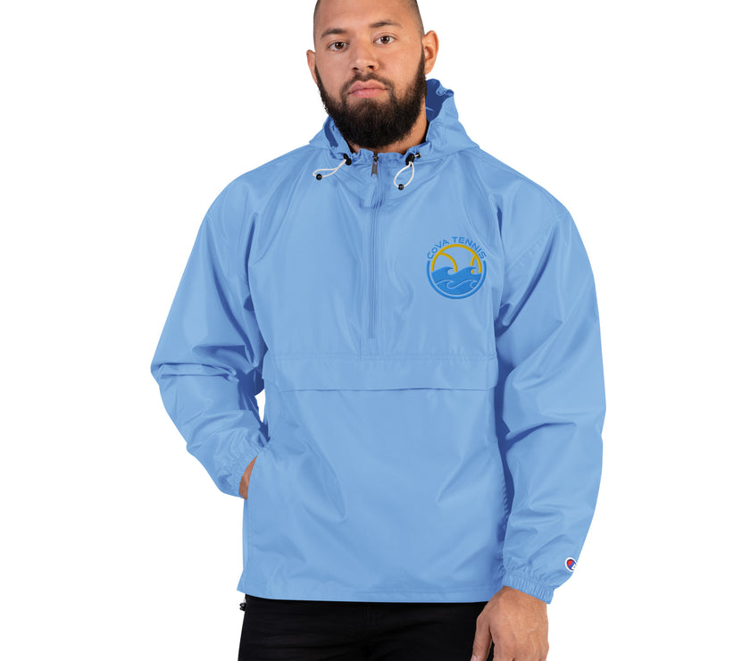 CoVA Tennis Ball & Waves Logo Embroidered Champion Packable Jacket