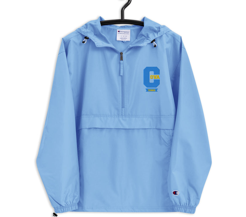 Varsity C CoVA Tennis Embroidered Champion Packable Jacket