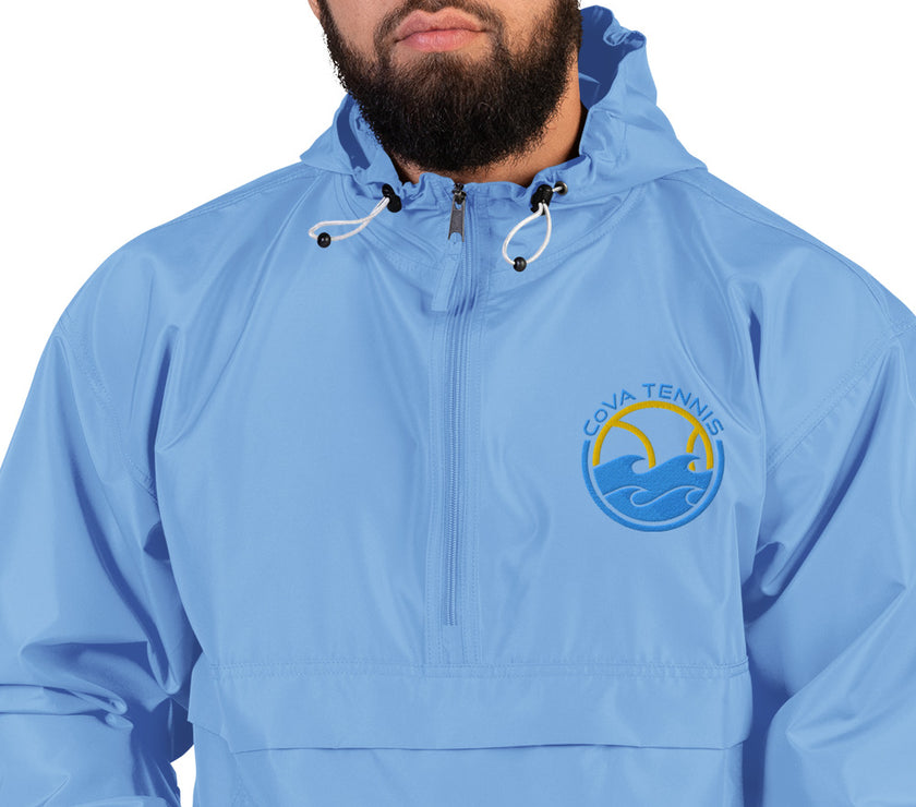 CoVA Tennis Ball & Waves Logo Embroidered Champion Packable Jacket