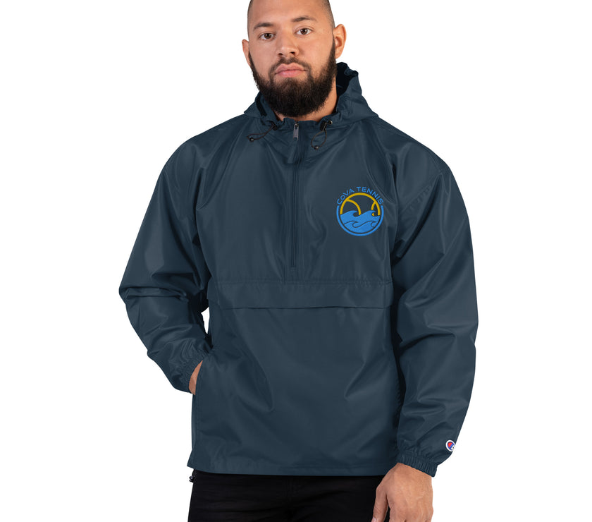 CoVA Tennis Ball & Waves Logo Embroidered Champion Packable Jacket