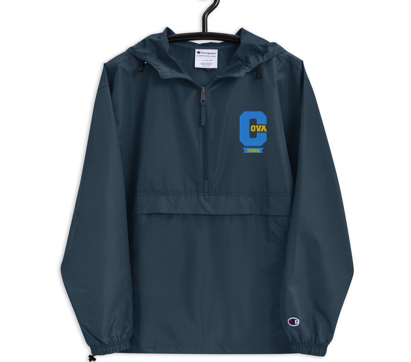 Varsity C CoVA Tennis Embroidered Champion Packable Jacket