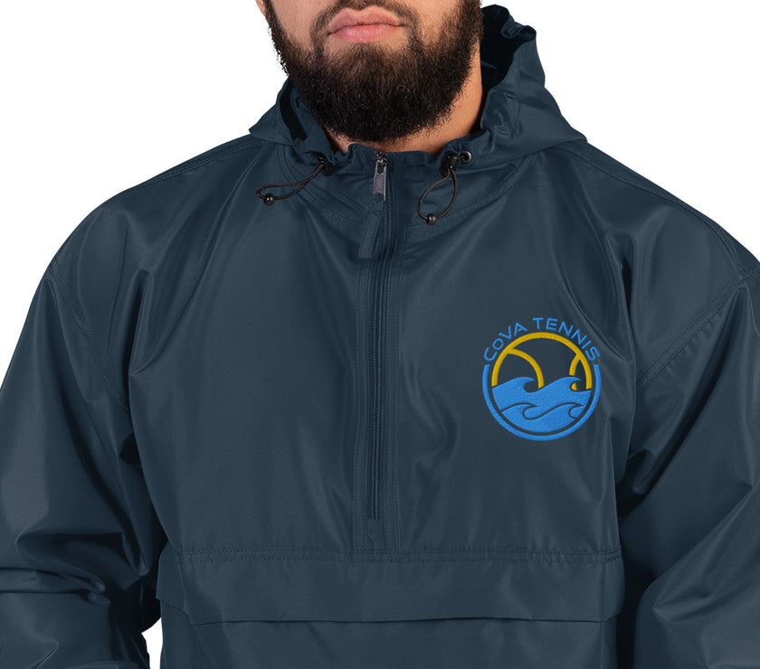 CoVA Tennis Ball & Waves Logo Embroidered Champion Packable Jacket