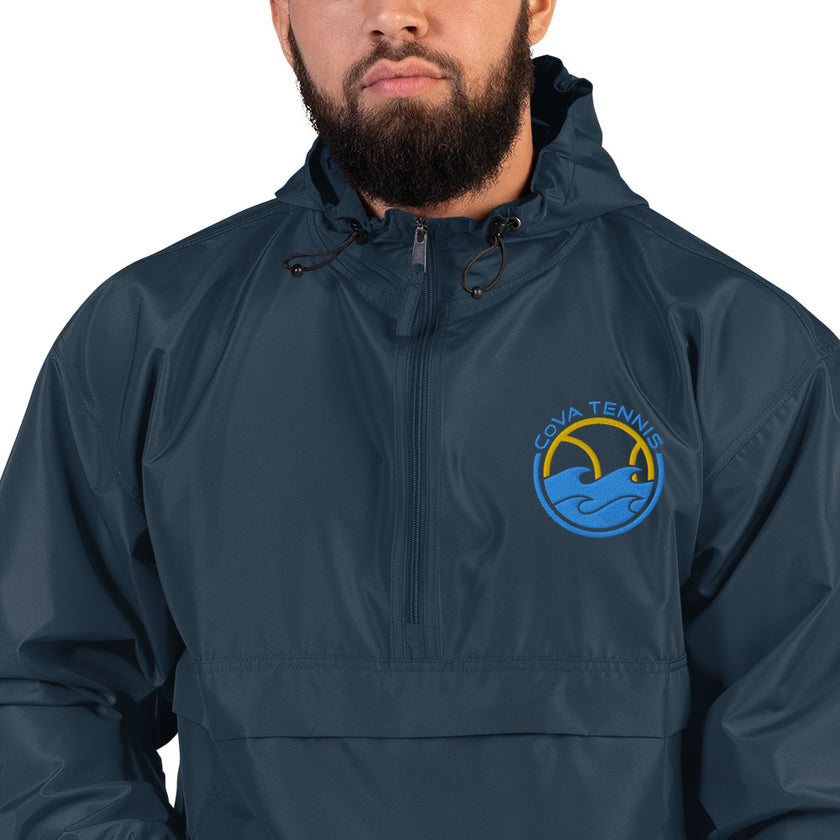 CoVA Tennis Ball & Waves Logo Embroidered Champion Packable Jacket