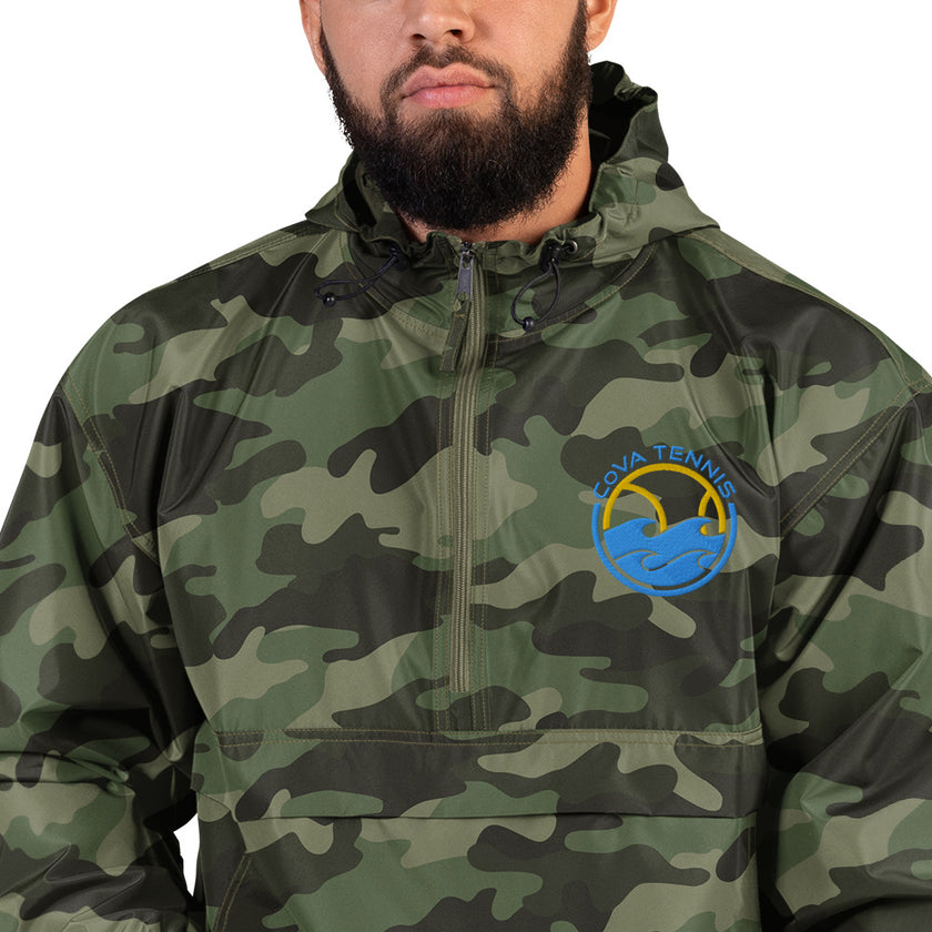 CoVA Tennis Ball & Waves Logo Embroidered Champion Packable Jacket