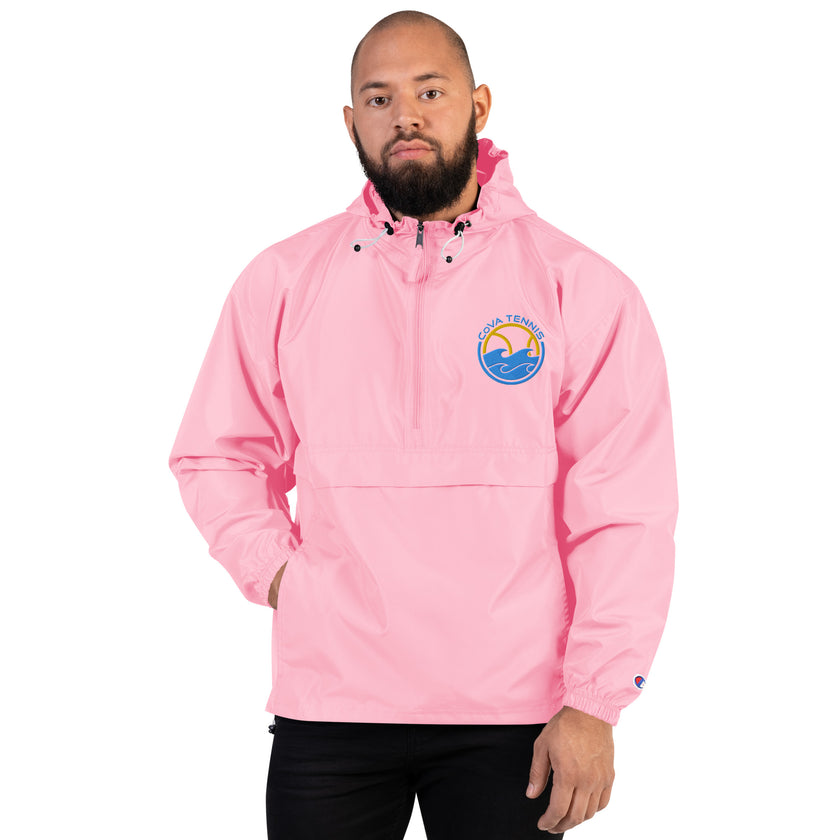 CoVA Tennis Ball & Waves Logo Embroidered Champion Packable Jacket