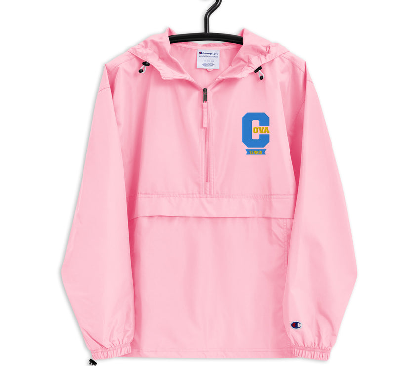 Varsity C CoVA Tennis Embroidered Champion Packable Jacket