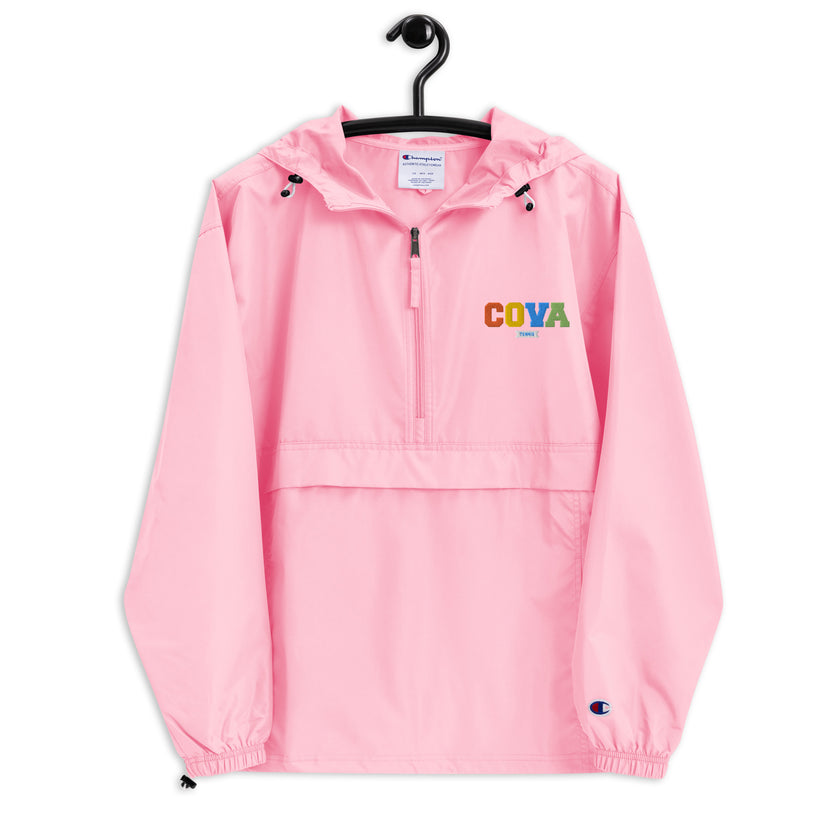 CoVA Tennis Rainbow Embroidered Champion Packable Jacket