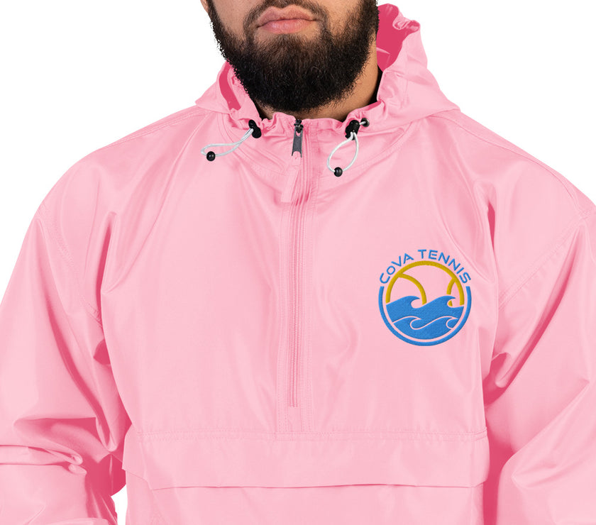 CoVA Tennis Ball & Waves Logo Embroidered Champion Packable Jacket