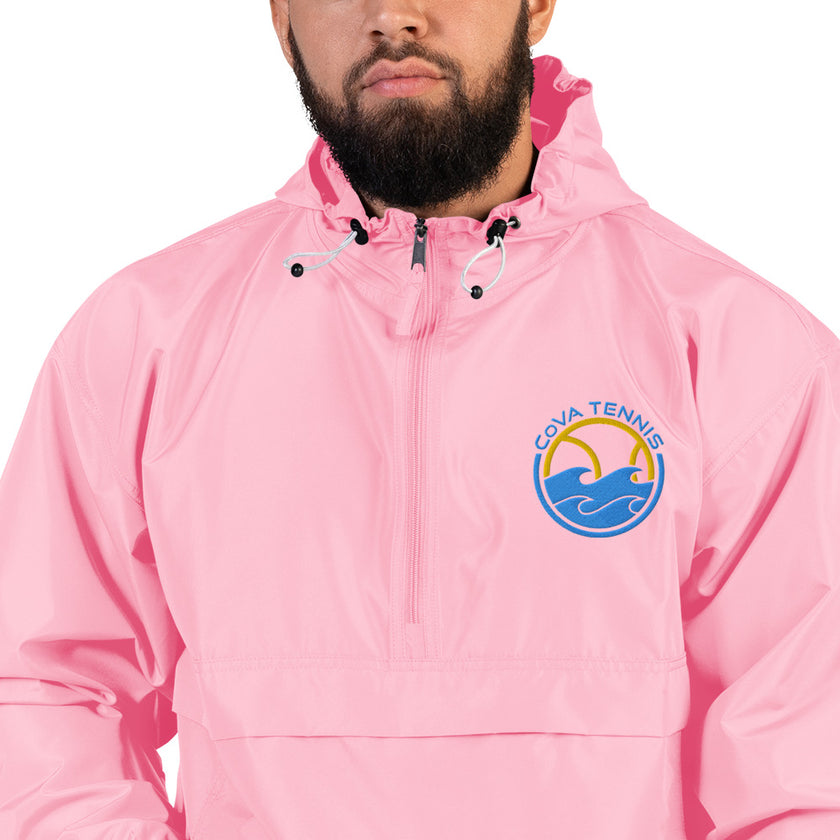 CoVA Tennis Ball & Waves Logo Embroidered Champion Packable Jacket