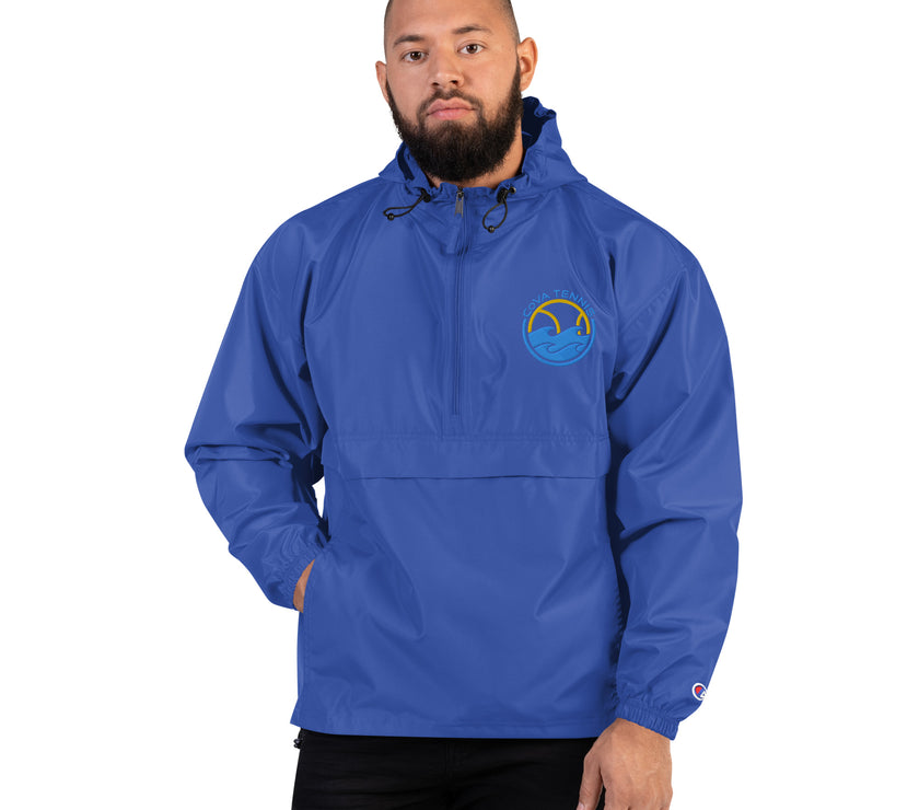 CoVA Tennis Ball & Waves Logo Embroidered Champion Packable Jacket