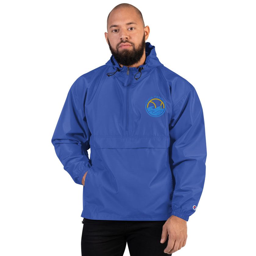 CoVA Tennis Ball & Waves Logo Embroidered Champion Packable Jacket