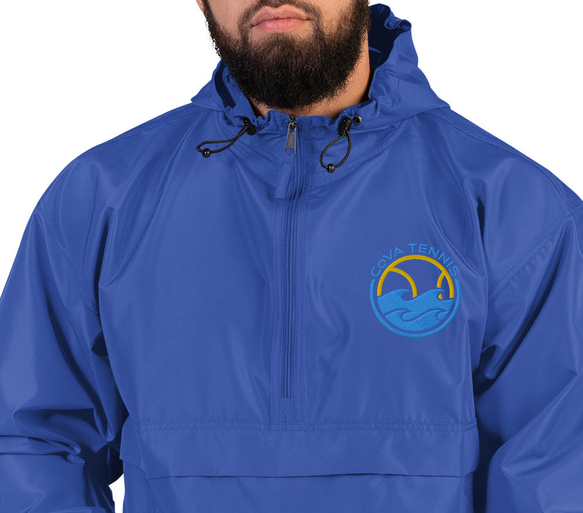 CoVA Tennis Ball & Waves Logo Embroidered Champion Packable Jacket