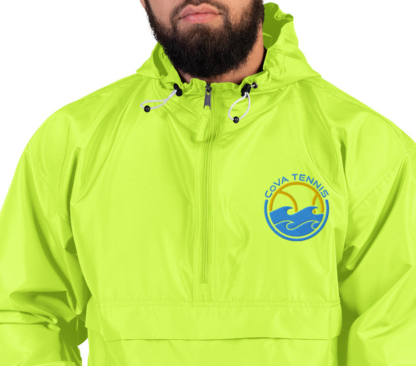 CoVA Tennis Ball & Waves Logo Embroidered Champion Packable Jacket