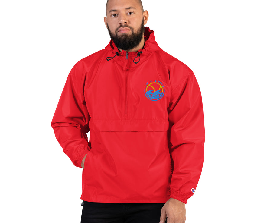 CoVA Tennis Ball & Waves Logo Embroidered Champion Packable Jacket