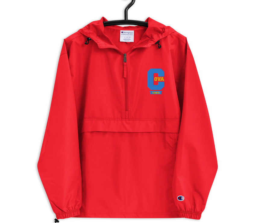 Varsity C CoVA Tennis Embroidered Champion Packable Jacket