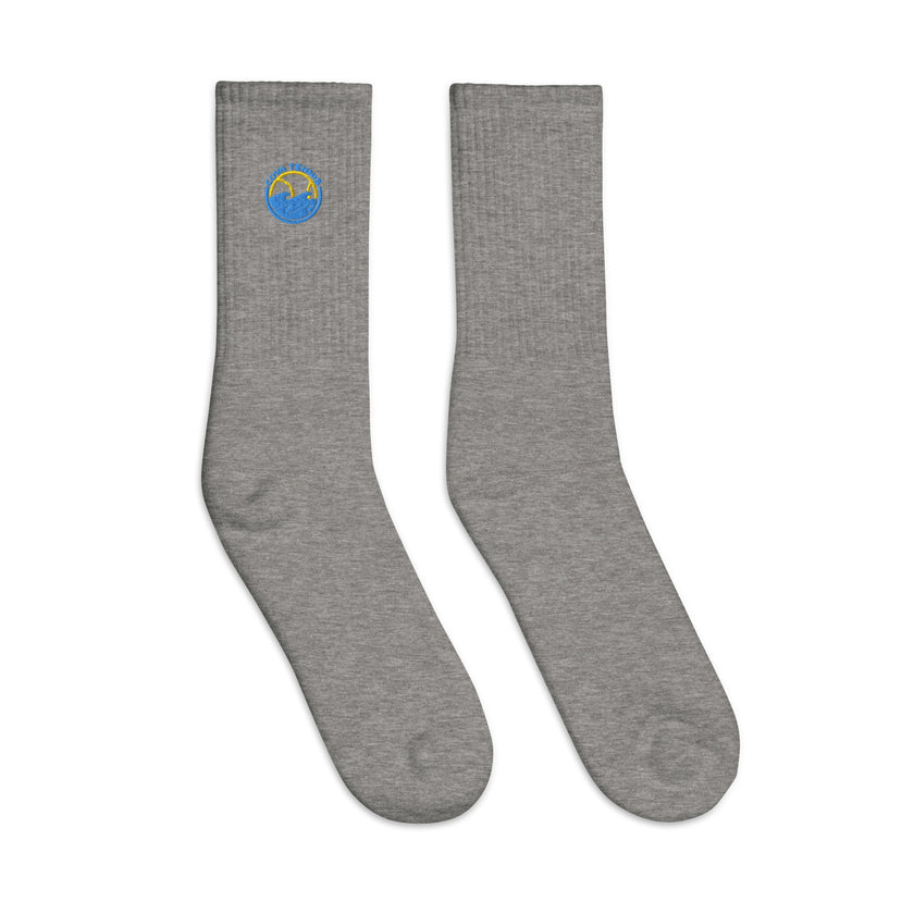 CoVA Tennis Ball & Waves Logo Embroidered socks