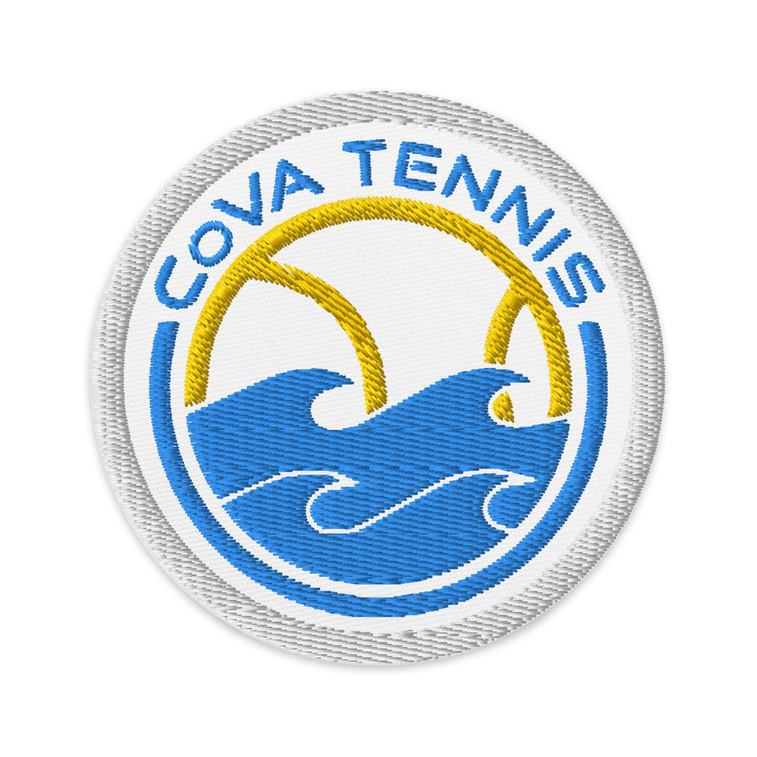 CoVA Tennis Ball & Waves Logo Embroidered patches