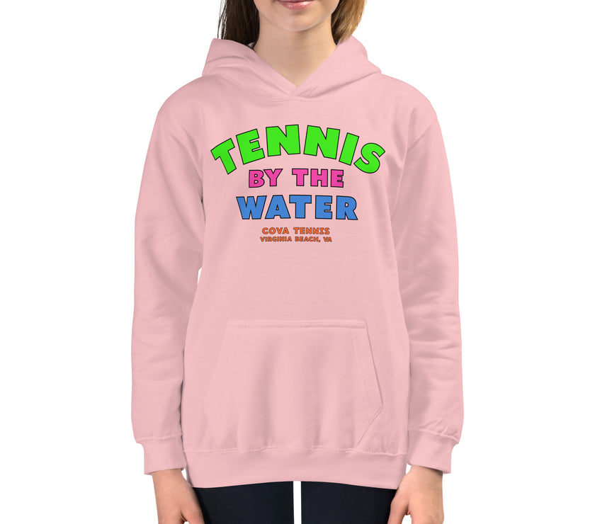 Tennis By The Water Kids Hoodie by CoVA Tennis