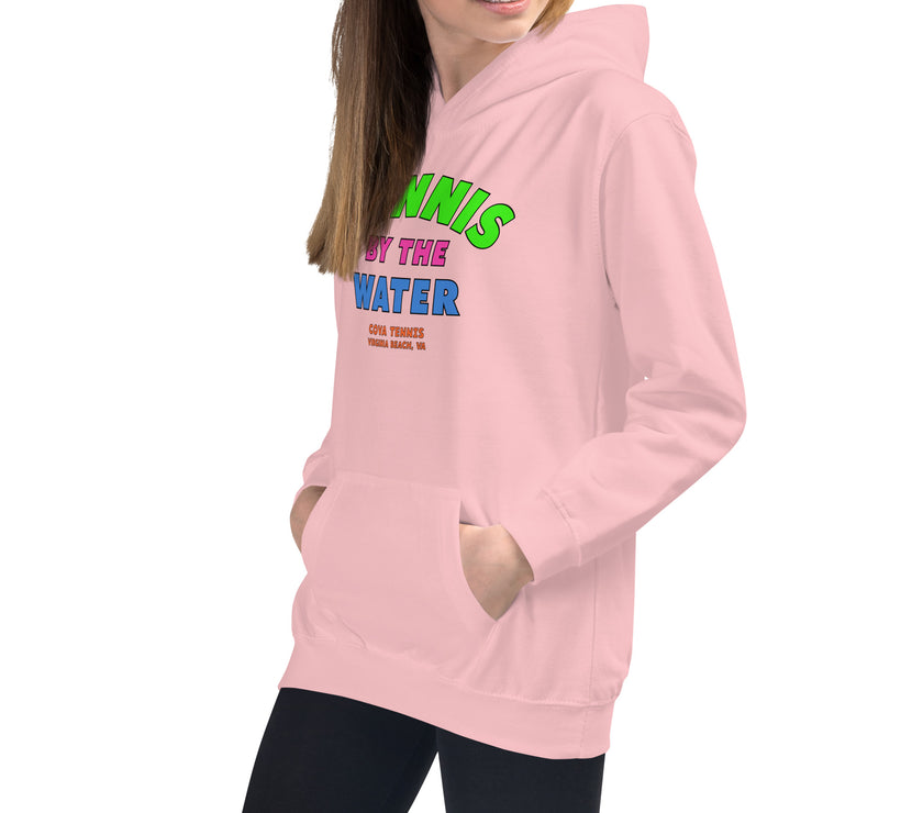 Tennis By The Water Kids Hoodie by CoVA Tennis