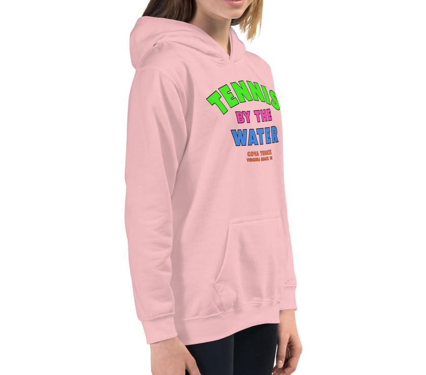 Tennis By The Water Kids Hoodie by CoVA Tennis