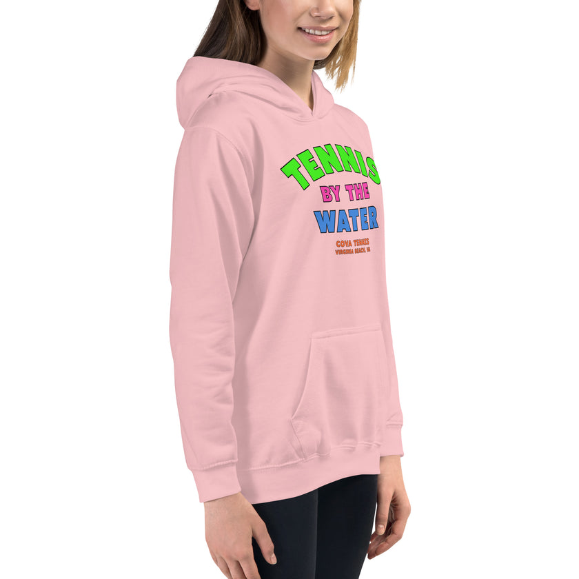 Tennis By The Water Kids Hoodie by CoVA Tennis