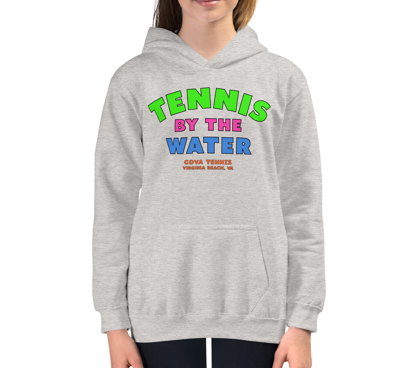 Tennis By The Water Kids Hoodie by CoVA Tennis