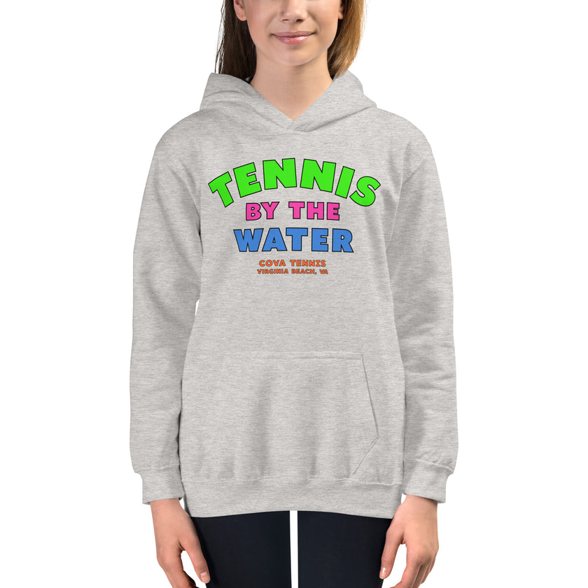 Tennis By The Water Kids Hoodie by CoVA Tennis