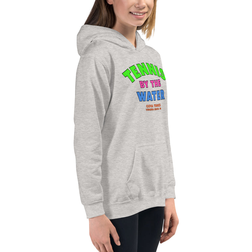 Tennis By The Water Kids Hoodie by CoVA Tennis